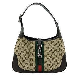 Gucci Shoulder Bag GG Canvas Shelly Jackie